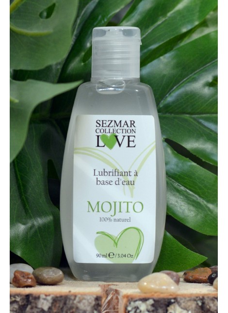 Lubrifiant à base d'eau 100% naturel Mojito 90 ml - SEZ084
