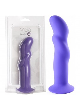 Gode Ventouse en Silicone Riley Pourpre