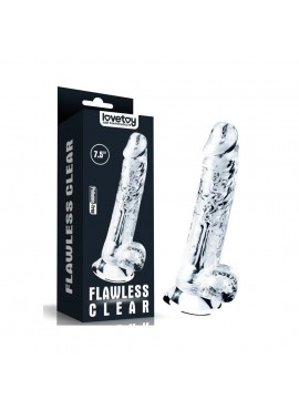 Gode Ventouse Transparent Flawless - 18 cm