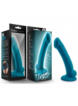 Gode Ventouse en silicone Temptasia Reina Bleu-vert - 17 cm