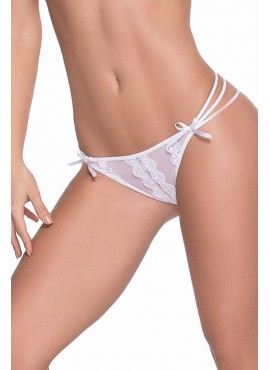 String blanc élégant triple lanières - MAL101WHT