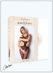 Body noir avec ouverture sexy - Le Numéro 3 - Collection Bodystocking - CM99003