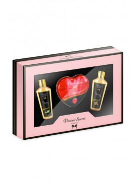 Coffret de massage contenant 2 huiles sèches et 1 bougie de massage - CC826077