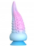 Gode ventouse tentacule Kraken 18 cm rose et bleu - WS-NV033