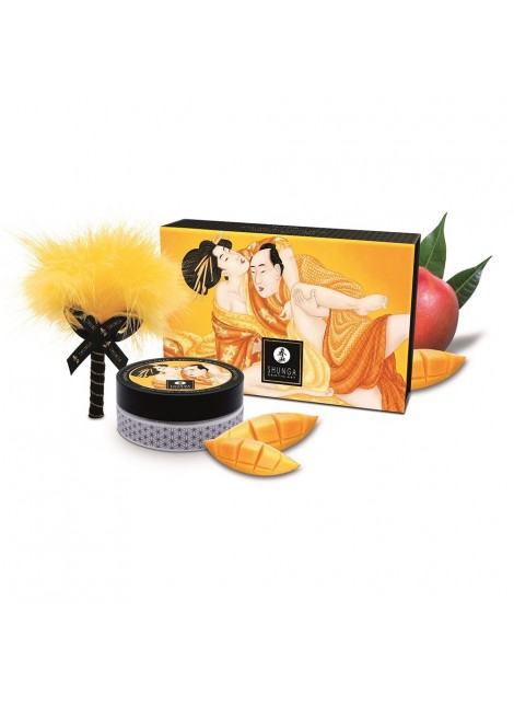 Mini Coffret poudre corporelle mangue et plumeau assorti - CC1035