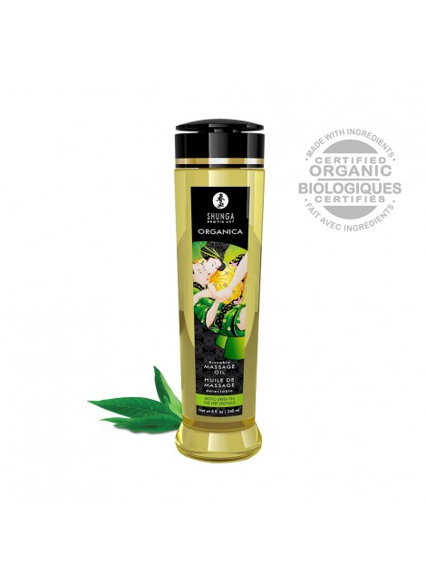 Huile de massage aphrodisiaque Organica bio thé vert 240ml - CC1311