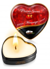 Mini bougie de massage noix de coco boîte coeur 35ml - CC826065