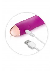 Vibromasseur rose lisse 7 vitesses USB - CC5740160050