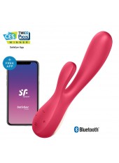 Vibromasseur rabbit rouge connecté Mono Flex Satisfyer - CC5972440050