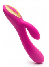 Vibromasseur rabbit rose ergot à picots 10 programmes USB - CR-CAV018