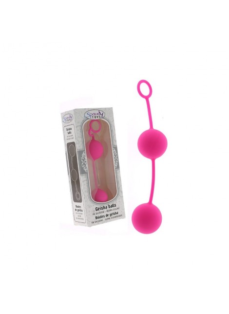 Boules de Geisha en silicone rose