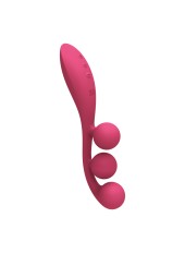 Vibromasseur triple stimulation flexible, anal, vaginale, clitoridienne Tri Ball rouge USB Satisfyer - CC597817