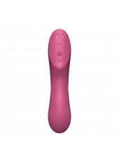 2 en 1 Stimulateur de clitoris et vibromasseur Curvy Trinity 3 rouge Satisfyer - CC597772