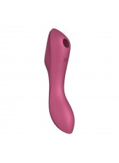 2 en 1 Stimulateur de clitoris et vibromasseur Curvy Trinity 3 rouge Satisfyer - CC597772