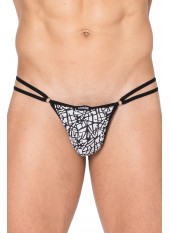 Mini string imprimé blanc et noir New Look - LM2299-01BWH
