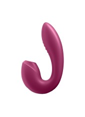 2 en 1 Vibromasseur point G avec stimulateur clitoris connecté USB rouge Sunray Satisfyer - CC597807