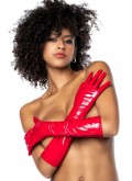 Gants en vinyle rouge - MAL125GLRD