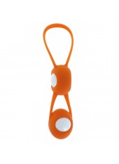 Boules de Geisha Spoody en silicone orange et ABS blanc