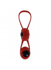 Boules de Geisha Spoody en silicone rouge et ABS noir