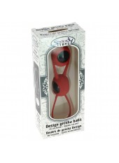 Boules de Geisha Spoody en silicone rouge et ABS noir
