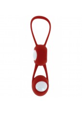 Boules de Geisha Spoody en silicone rouge ABS blanc