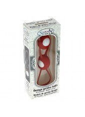 Boules de Geisha Spoody en silicone rouge ABS blanc