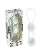 Boules de Geisha Spoody en silicone blanc et ABS blanc