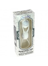 Boules de Geisha Spoody en silicone blanc et ABS blanc