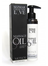 Huile de massage comestible 100% naturelle monoï 100ml - SEZ065100ML