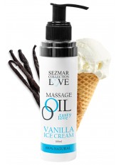 Huile de massage comestible Vanille glacée 100ml - SEZ063A