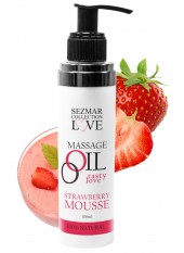 Huile de massage comestible mousse de fraise 100ml - SEZ003A