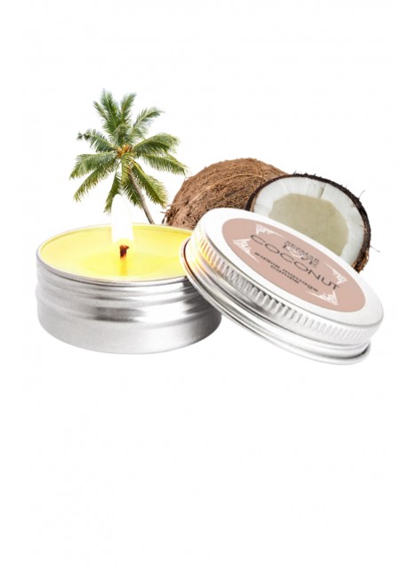 Mini Bougie de massage Noix de coco 30ml - SEZ077