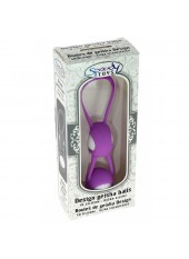 Boules de Geisha Spoody en silicone et ABS pourpre