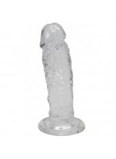 Gode Anal Transparent Majestic - 15 cm