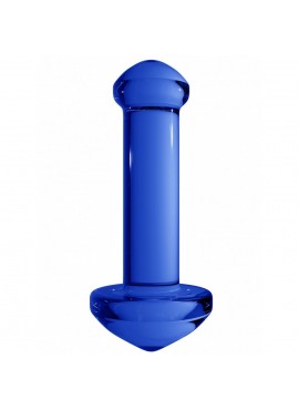 Gode en Verre Chrystalino Massage Bleu