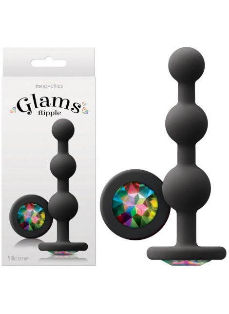 Plug Anal Glams Ripple Noir
